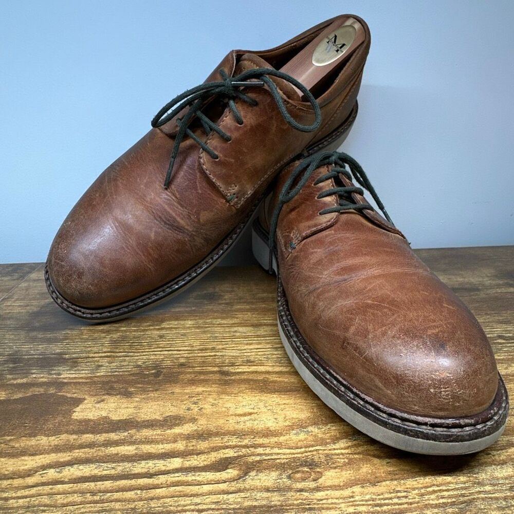 ECCO Atlanta brown Leather Oxford Dress Shoes Oxford Brown 42 US 9 mens‎